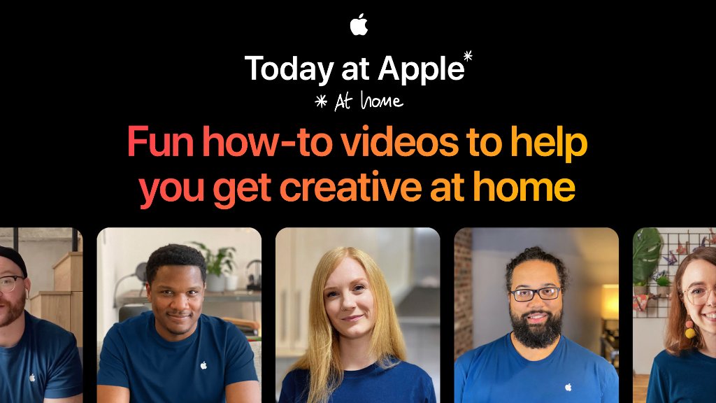 AppleSupport's tweet photo. Capture striking photos. Make your own beats. Draw playful portraits.

Have fun being creative at home with your iPhone or iPad. Check out free videos from Today at Apple at Home: https://t.co/VZ4XuCF4n8 https://t.co/0WHloWixKi