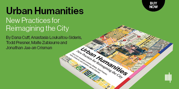 The MIT Press @mitpress.bsky.social (@mitpress) on Twitter photo "Urban Humanities authors <a href="/danacuff/">Dana Cuff</a>, <a href="/ToddPresner/">Todd Presner</a> and <a href="/alphabetical/">jonathan jae-an crisman</a>,"weave together many original approaches to urban research to ground effective urban practices around the globe." Read more: mitsha.re/A6U350z6Dgz
#UrbanHumanities #UrbanStudies #UrbanPlanning #SocialJustice "Urban Humanities authors <a href="/danacuff/">Dana Cuff</a>, <a href="/ToddPresner/">Todd Presner</a> and <a href="/alphabetical/">jonathan jae-an crisman</a>,"weave together many original approaches to urban research to ground effective urban practices around the globe." Read more: mitsha.re/A6U350z6Dgz
#UrbanHumanities #UrbanStudies #UrbanPlanning #SocialJustice