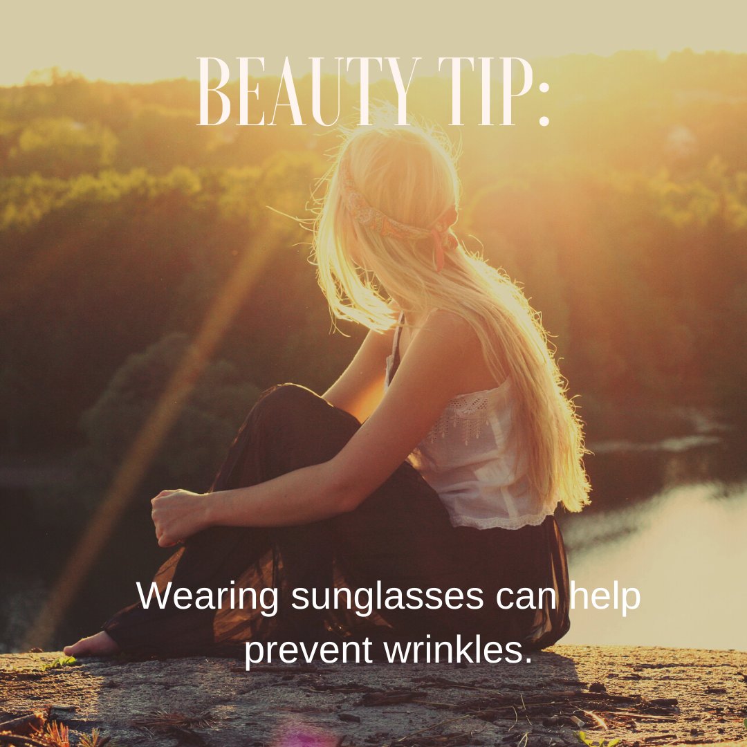 True fact!  Sunglasses not only protect your eyes from UV damage, but they protect the skin around your eyes too!  #preventcrowsfeet #preventskincancer #wearyoursunglasses