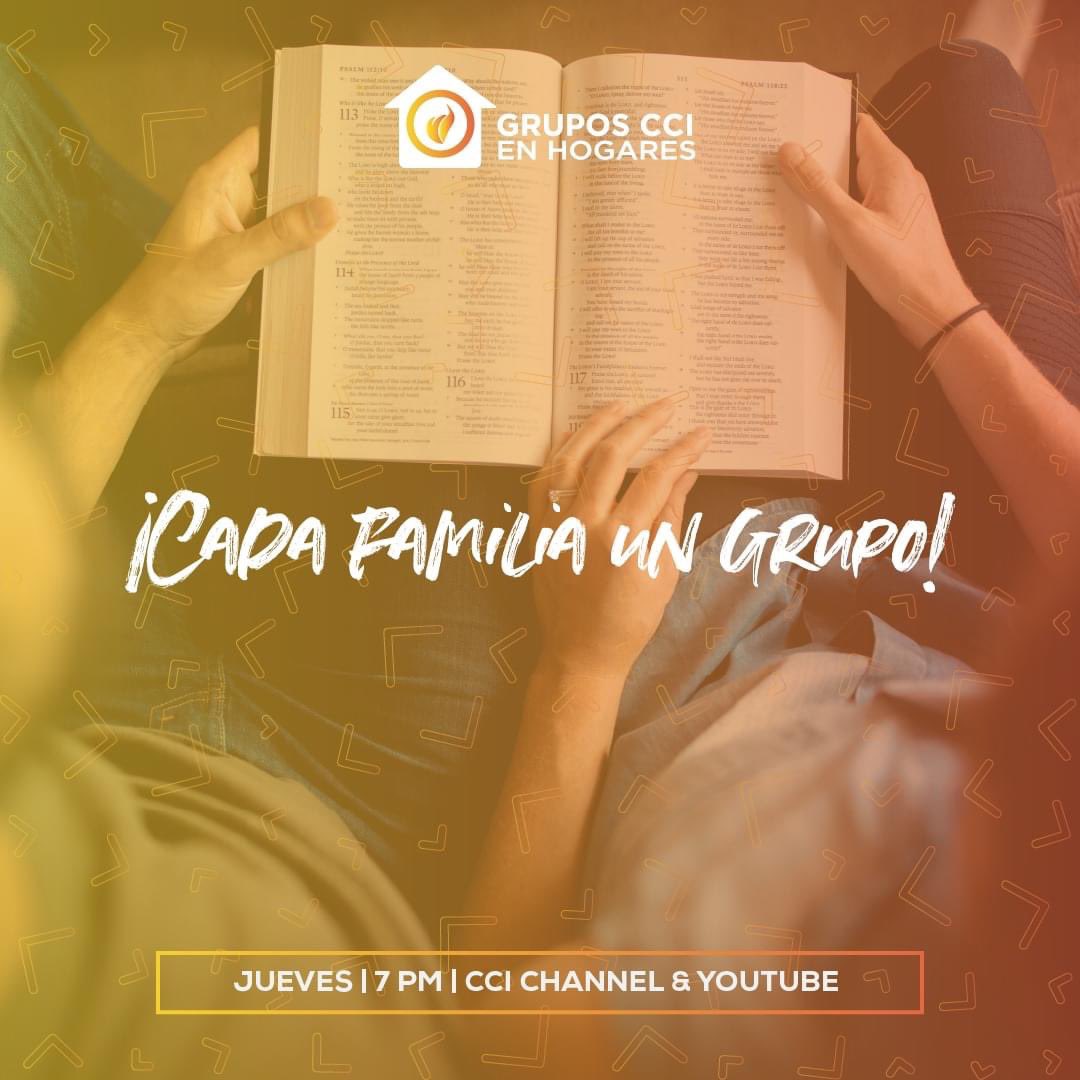 CCITegucigalpa's tweet photo. Hoy Grupos CCI en Hogares 🏡 

👨‍👩‍👧‍👦 ¡Cada familia un grupo! Cónectate a un tiempo de estudio de la palabra del Dios con el pastor Alberto Solórzano. https://t.co/Kd4ef9KBsM