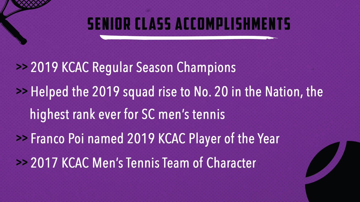 kcacsports's tweet photo. Last but not least, congratulations to @buildersports Men’s Tennis Seniors Javier Contreras, Sam Denike, Sheldon Hawthorne, Franco Poi &amp; Juan Ramirez! Best wishes in all future endeavors! 

💜 or 🔁 to give these 2020 Seniors a round of applause! 

#SeniorNight #SeniorSpotlight https://t.co/eumKV2cyFr