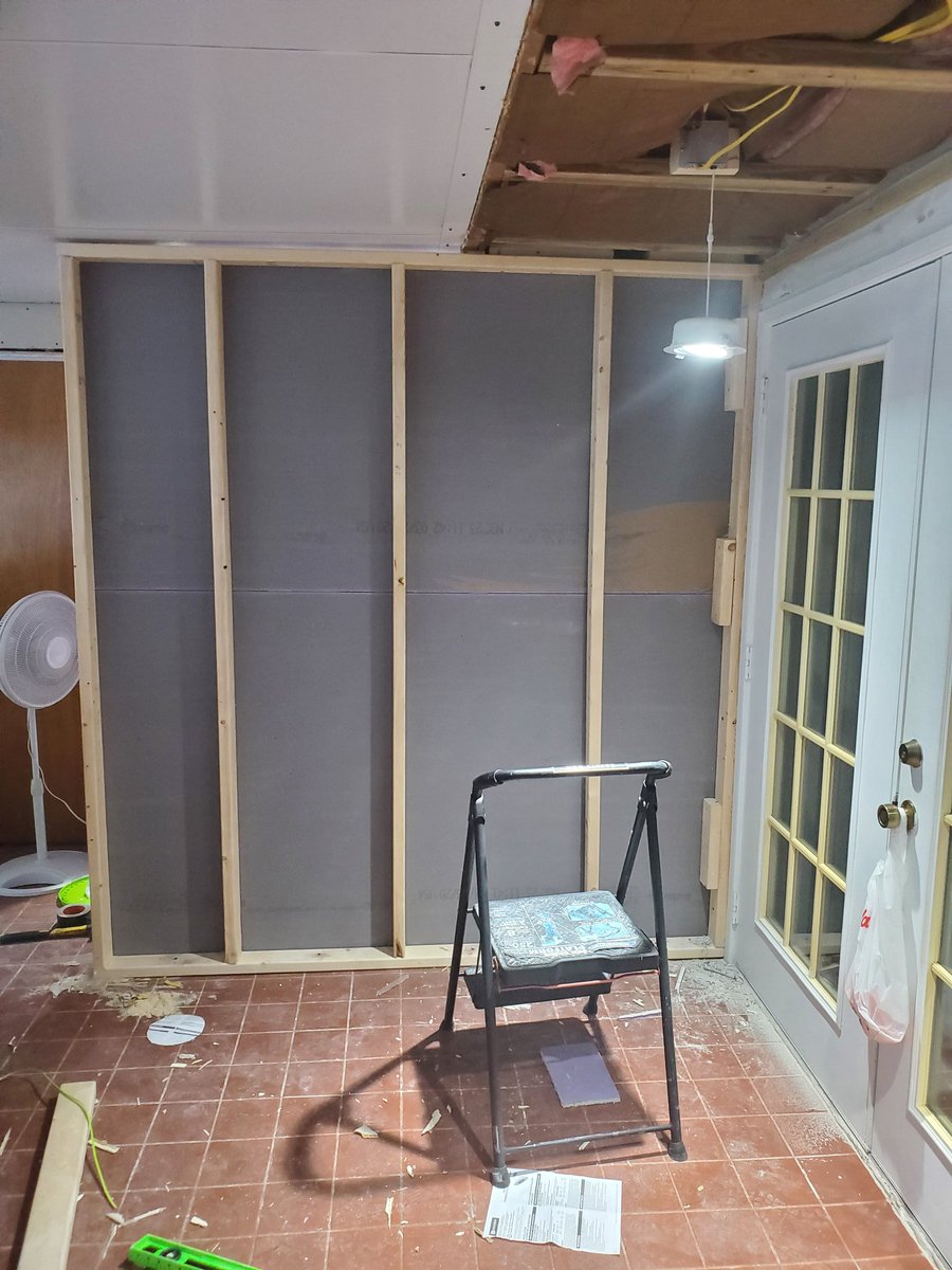 RealDboy352's tweet photo. This is why I haven't had a cam on and why I haven't been streaming as much. This is only half of the room I'm remodeling and the last pic is what will be my new game room when its done. Everything will be back to normal......sometime lol https://t.co/dXY3PLbt9J