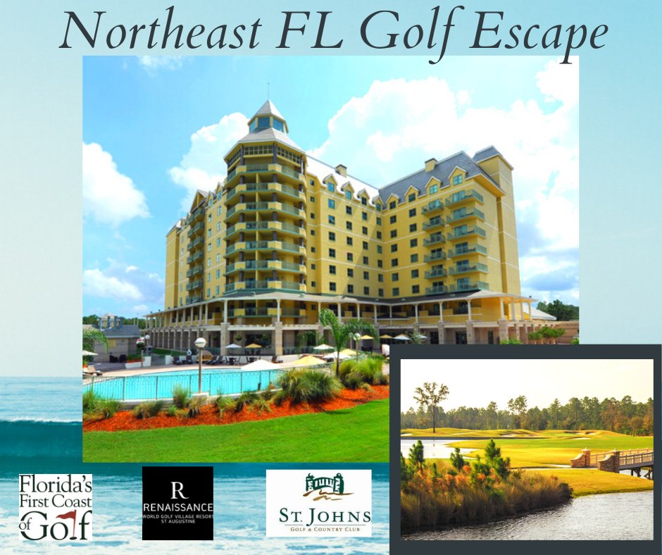 FirstCoastGolf1's tweet photo. Daydreaming of your future golf trip? You could win 1 round for 2 at St. Johns Golf & Country Club and 2 nights at Renaissance St. Augustine Resort! Certificates expire 12/31/2020. More Info: https://t.co/h3daHMB1rc
#GOLF #FFCG #FLAGOLF #LoveFl #NEFLGolf #StAugustine https://t.co/f0lJrUV4VH