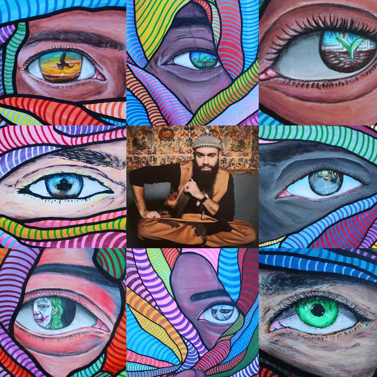 Elbohlyarts's tweet photo. #artvsartist part 3
.
.
.
#acrylicpainting #molotow #coronaart #mentalawareness #sufi #eyelanguage #depression #motivation #københavn #libyanart #libya #ibyen #denmark #artdenmark #handstyle #eyeart #elbohly #impactingart https://t.co/7R8idxFC5y