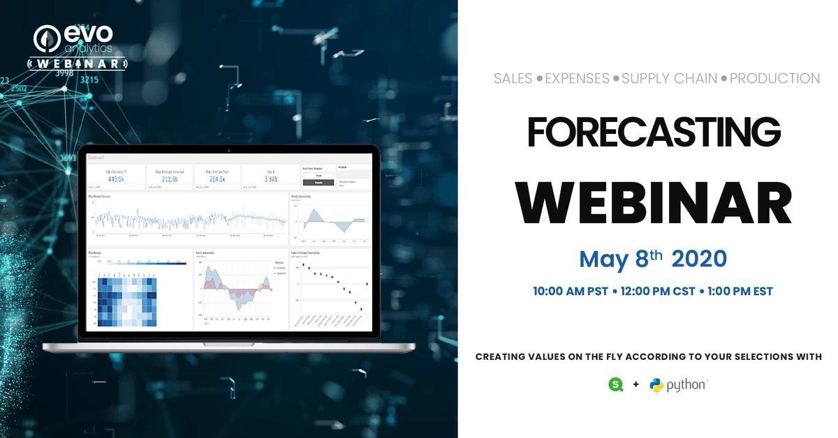 AnalyticsEvo's tweet photo. Attention! Free Webinar.
Keep your business strong and active in these changing situations.
Sign up! And discover the answers in our free webinar:
https://t.co/3jzNeF3XF6
#DataIsTheKey #Python #Rapidminer #Qlik https://t.co/rLGb9XGG9N
