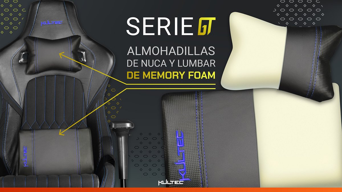 Kultecmx's tweet image. ¿Sabías que las almohadillas de la nueva #SerieGT son de memory foam? 😲 Nuestra línea Premium tiene todo para que alcances el siguiente nivel de comodidad 😎

Conoce más en: kultec.com.mx/serie-gt