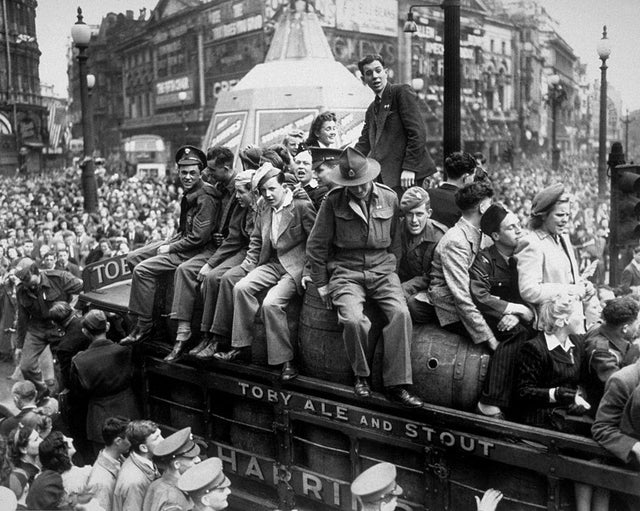 A national holiday was declared in Britain for 8 May 1945. In the morning, Churchill had gained assurances from the Ministry of Food that there were enough beer supplies. He was told that beer would not run out.