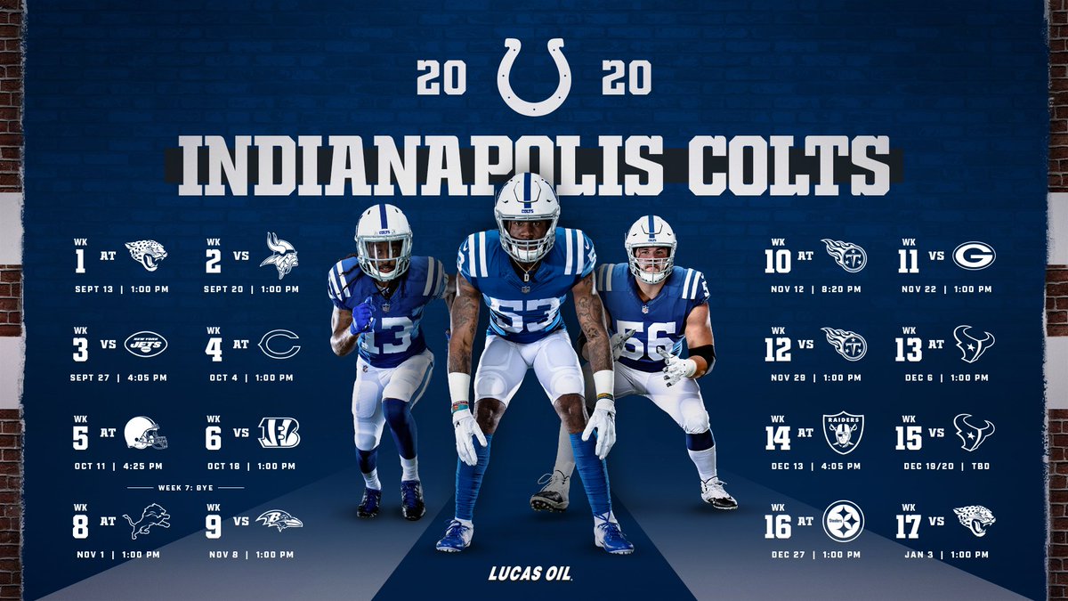 Indianapolis Colts (@colts) on Twitter photo ββββββββββββββββ
ββββββββββββββββ
ββββββββββββββββ
our schedule is finally here!
ββββββββββββββββ
ββββββββββββββββ
ββββββββββββββββ ββββββββββββββββ
ββββββββββββββββ
ββββββββββββββββ
our schedule is finally here!
ββββββββββββββββ
ββββββββββββββββ
ββββββββββββββββ