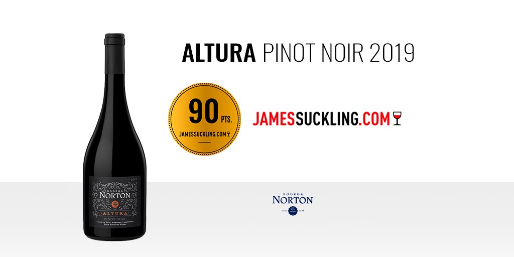 BodegaNorton's tweet photo. #92points for #AlturaCabernetFranc, #90points for #AlturaWhiteBlend and #90points for #AlturaPinotNoir. Thanks @JamesSuckling! Very thankful for the recognition! To learn more about this collection visit: https://t.co/dNHyyFBdGd https://t.co/7MdrOQCeWG