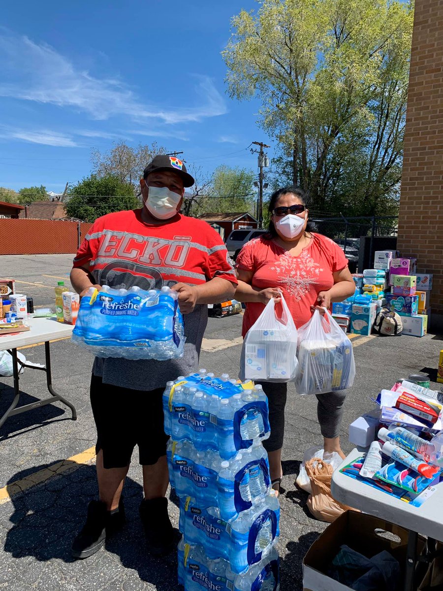 We received an overwhelming response from the urban Native community. We heard so many stories from people who had family and friends back home and wanted to send supplies so our elders would be taken care of and families would be able to stay home and stay safe.