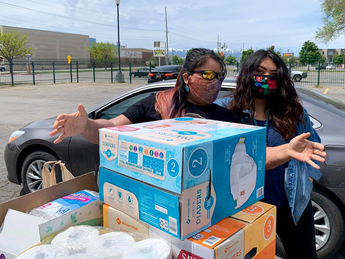 We received an overwhelming response from the urban Native community. We heard so many stories from people who had family and friends back home and wanted to send supplies so our elders would be taken care of and families would be able to stay home and stay safe.