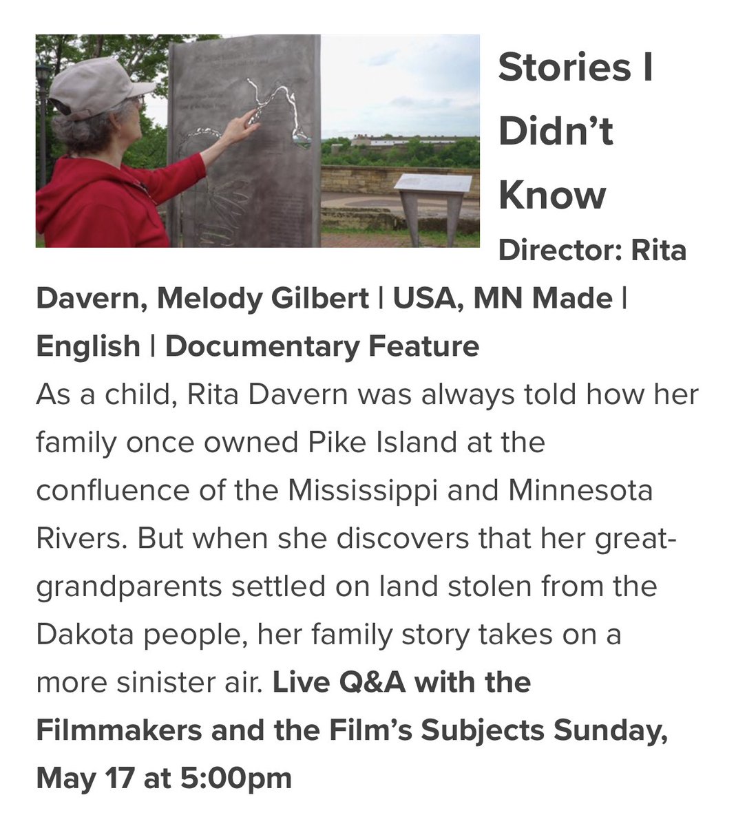 melodyMN's tweet photo. MSPIFF lineup is live! And I have a new feature doc in the fest. Here’s the list from @mspfilmsociety-scroll down here to see all #films +our trailer.  Come! https://t.co/IvxvCiytX5 https://t.co/ItHqoGCVMP