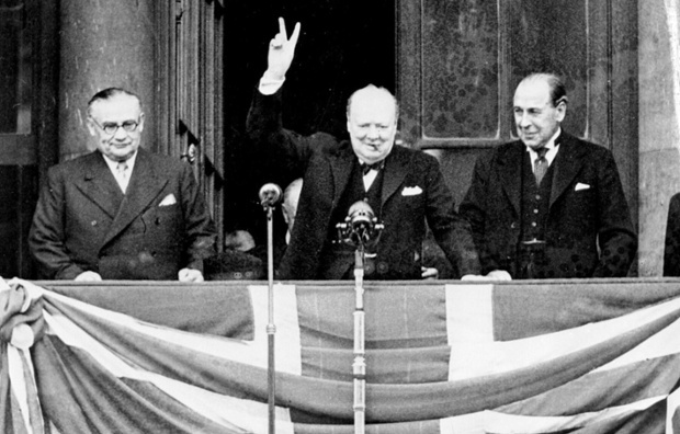 Churchill told the cheering crowds: 'This is your victory.' The crowd shouted back, 'No – it's yours!''It is the victory of the cause of freedom in every land. In all our long history we have never seen a greater day than this. Everyone, man and woman has done their best’.