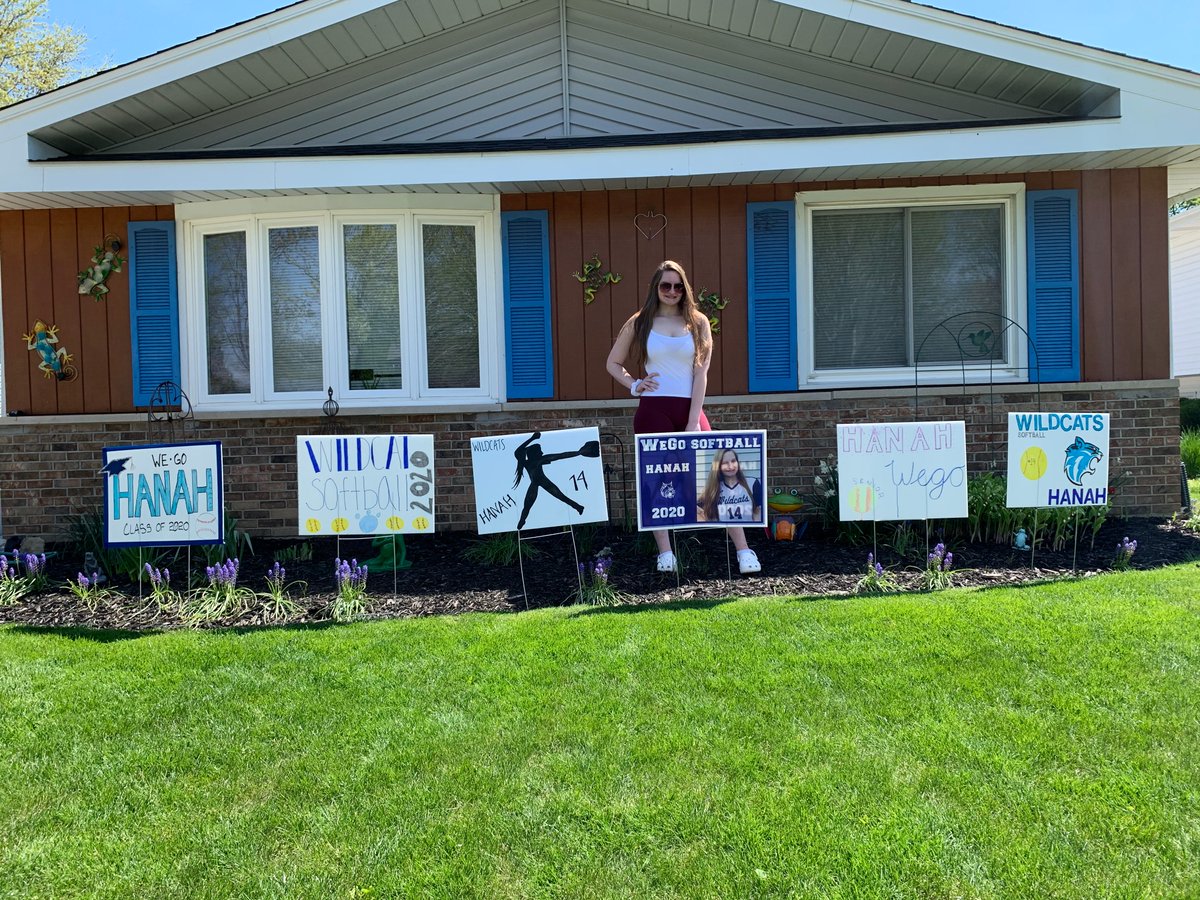WEGO_Softball's tweet photo. Today was supposed to be our senior night, we tried to honor our 6 seniors as best as we can. Grace, Ariana, Natalie, Hanah, Shelbie, and Madison good luck and thank you for everything you have done for the program! More photos to come! #wegopride @WeGoAthletics @WeGoActivities https://t.co/TLt0368G6z