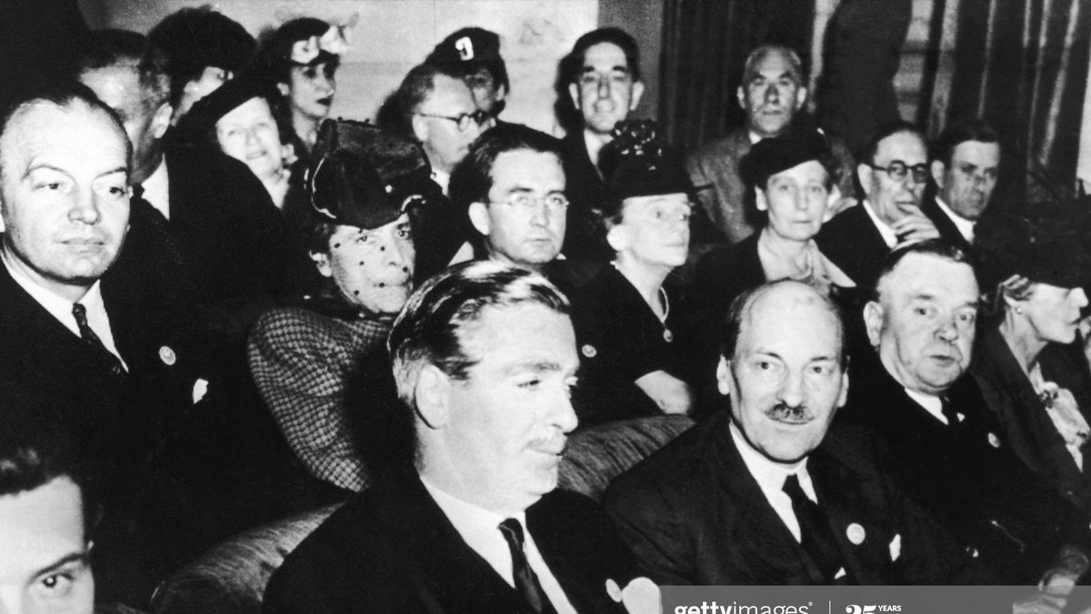 For two other members of the War Cabinet – Anthony Eden and Clement Attlee – celebrations were more muted. The pair were attending a conference in San Francisco - on building a new United Nations organisation.