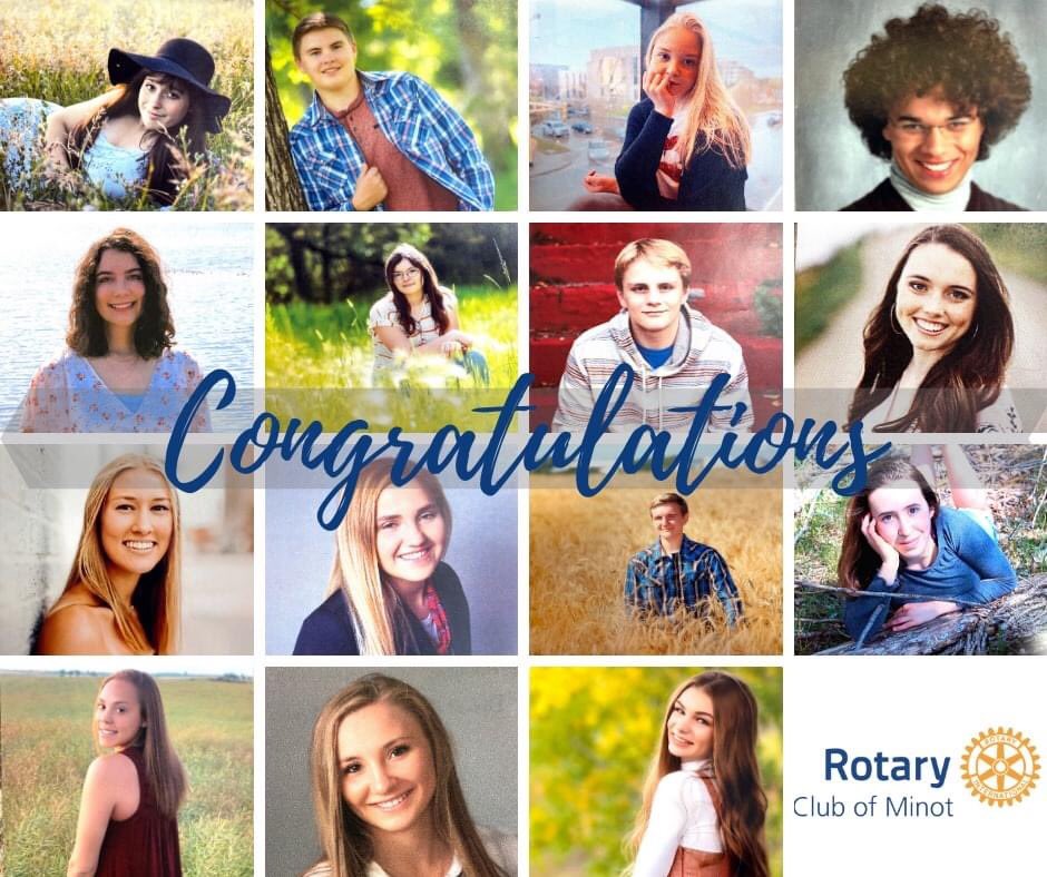 RotaryOfMinot's tweet photo. Congratulations Minot Rotary Scholarship winners! https://t.co/VRbHQnNpbe