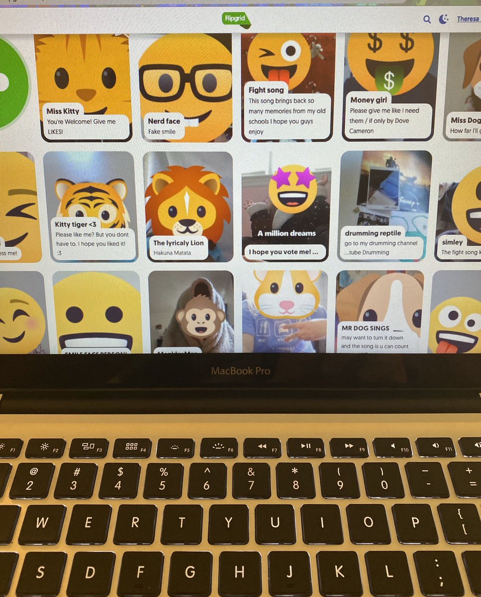 Mrs_Schrader4's tweet photo. This week’s fun Flipgrid, “The Masked Singer,” is a huge hit with my students. So awesome to see them step out of their comfort zones and sing (behind an emoji). Can’t wait to see who will win the triad competition! 😱 #flipgrid #maskedsinger @Flipgrid https://t.co/ETnKuhCcYB