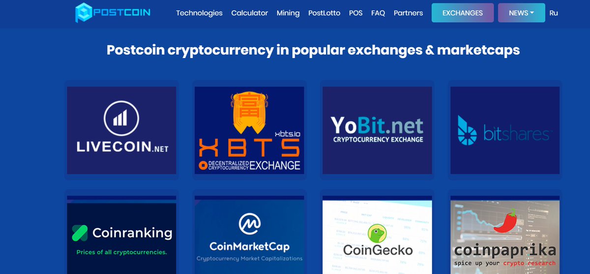 smart_channel_'s tweet photo. Postcoin cryptocurrency on popular exchanges &amp; marketcaps! Buy/Trade Postcoin https://t.co/B3MI5IBrsm  Trading pairs: POST/ $BTS , #POST/ #BTC , POST/ $STH and other pairs are Available!
Welcome to XBTS!
#xbts #Bitshares #POSTcoin #blockchain #dex #cryptotrading $POST #bitcoin https://t.co/q5BxHJ71c5