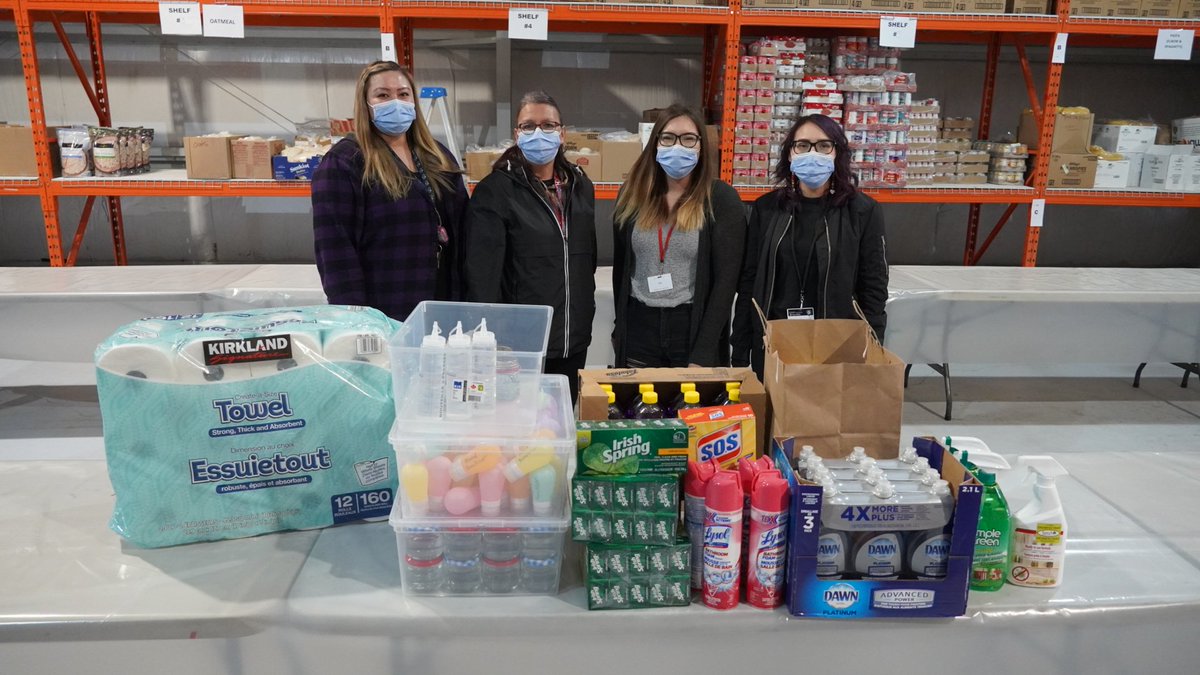Siksika Nation Emergency Management would like to thank Trish Cutter and others who are comprised of a local committee that donated cleaning supplies to our Food Distribution Centre this week!  #SiksikaStrong #SiksikaCares