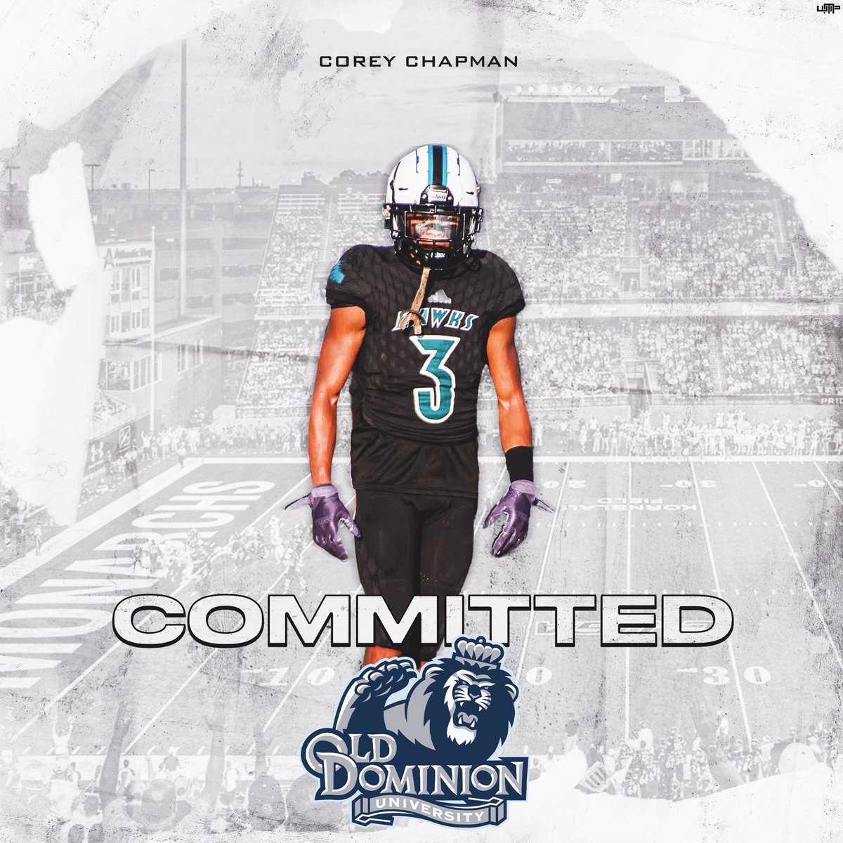 757chap's tweet photo. Committed!!! #ReignOn🦁👑🔵 @Coach_TLucas @RemingtonReb @ODUFootball https://t.co/9rrqjMDs4s