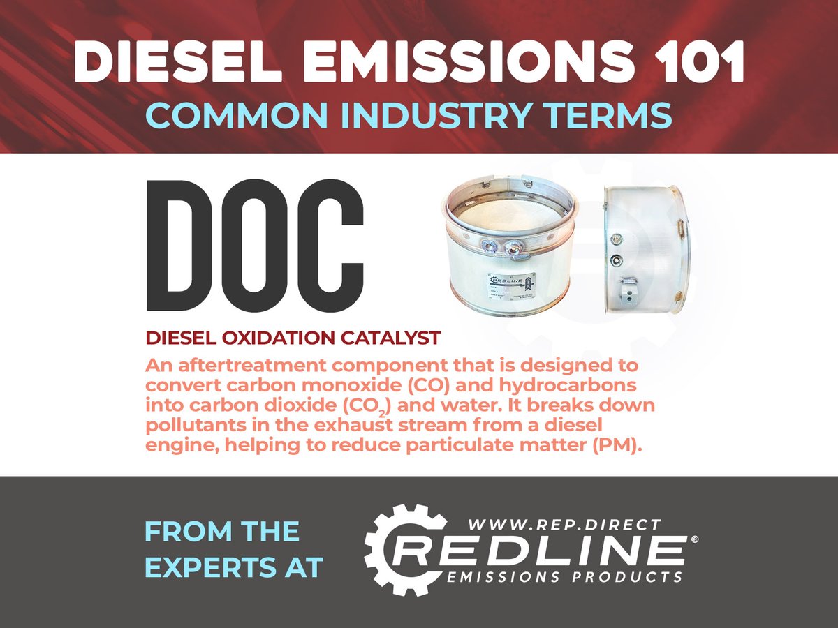 repdpf's tweet photo. Diesel Emissions 101: Are you new to the world of diesel emissions? Feeling overwhelmed by all the acronyms? We're here to help. At Redline Emissions Products we are your aftertreatment experts. Let's start with the basics.
https://t.co/FuklmYElS8

#RedlineEmissionsProducts #DPF https://t.co/P4kS9uJrWu