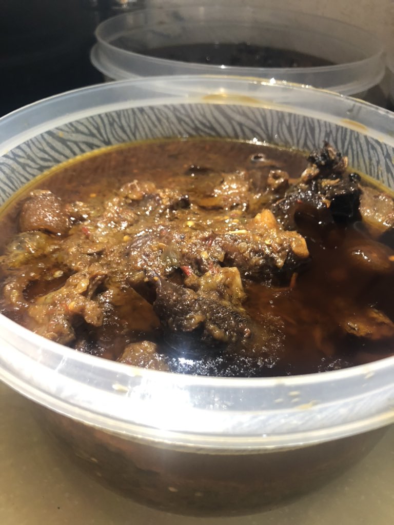 OfadaXpress's tweet photo. Tag someone who you know loves ofada ๐
Place your orders for tomorrow now !
Order our rich tastee ofada/ ayamashe sauce and ofada rice. Order for friends and family, surprised loved ones.
#extendlockdown #StaySafeWithZenith #ayamashe #ofadasauce #COVID19 https://t.co/EvnBjtuPpV