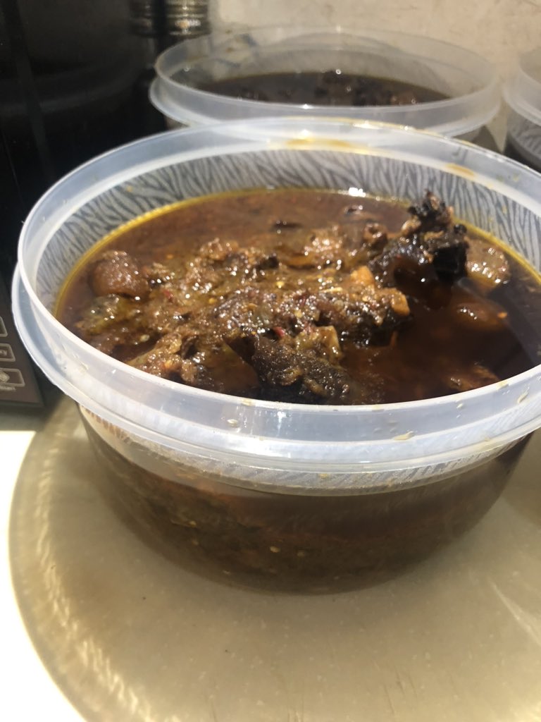 OfadaXpress's tweet photo. Tag someone who you know loves ofada ๐
Place your orders for tomorrow now !
Order our rich tastee ofada/ ayamashe sauce and ofada rice. Order for friends and family, surprised loved ones.
#extendlockdown #StaySafeWithZenith #ayamashe #ofadasauce #COVID19 https://t.co/EvnBjtuPpV