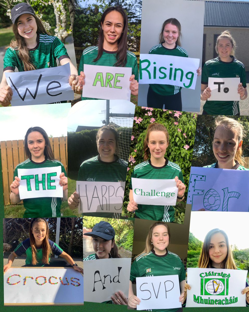 ChuiLing13's tweet photo. Harps Ladies are rising to the challenge this Saturday 9th of May to help run 300 miles in 300 minutes for local branches of Crocus and St.Vincent de Paul @MonaghanHarps @LadiesHarps 
Link to donate: https://t.co/5i2W7Iw74D https://t.co/fyNp4UAmRK