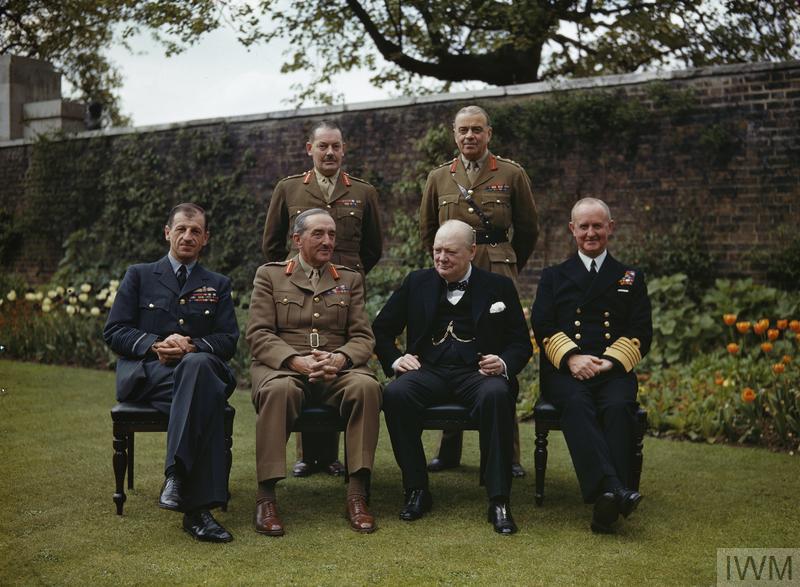 10DowningStreet's tweet photo. Tomorrow marks #VEDay75, 75 years since the end of the Second World War in Europe. This photo of Prime Minister Winston Churchill and his Chiefs of Staff was taken in the Downing Street garden 75 years ago, the day before victory.

Image: @I_W_M https://t.co/WV5YXi1Jw9