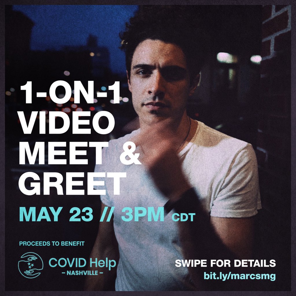 marcscibilia's tweet photo. I’m doing a benefit, video meet & greet supporting my friends’ non-profit @covidhelpnash whose efforts in the community have been life-saving. Tickets are very limited. Sat 5/23 at 3pm CT from my new studio. Details & tix: https://t.co/5rh6E0QpsO #howbadweneedeachother https://t.co/AdMb3MDWik