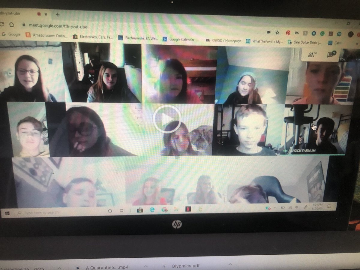 MrsWallsFC's tweet photo. What an amazing gift!   My sixth graders performed a virtual poem for me!  How clever!   #whatmakesFCspecial https://t.co/8MqFyiOJ8J