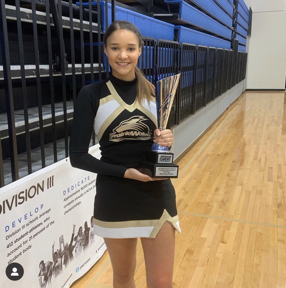 Congratulations to @mc_comb01 on making Nebraska Wesleyan’s cheer team for the second year! We 💜 our alumni!!