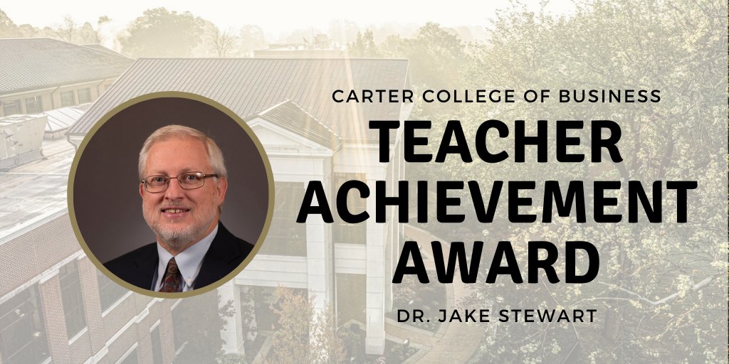 Harding_COBA's tweet photo. This week Dr. Jake Stewart received Harding’s Teacher Achievement Award that honors his excellence in teaching. Congratulations Dr. Stewart! #HardingProud https://t.co/QCA95IMx7b