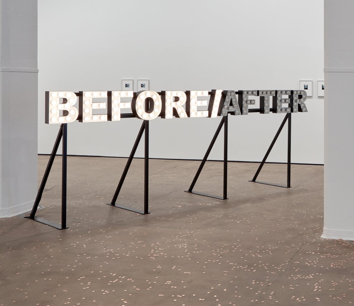 Sutton's tweet photo. Do you ever catch yourself wondering what day of the week it is? Make sure to check out @SeanKellyNY’s @FriezeArtFair presentation “BEFORE/AFTER,” which explores themes of time and unpredictability. #FriezeViewingRoom #FriezeVR #SuttonNY #PromotingCreativity https://t.co/i4IYTrebcJ