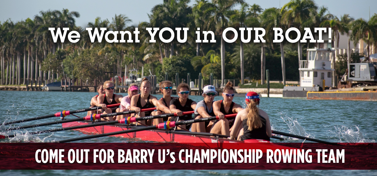 BarryUniversity's tweet photo. Ready. Set. Row! 🚣🏻‍♀️ Tryouts for #BarryU Rowing start later this fall and are open to all. No experience is necessary! If you love sports, train hard, and enjoy hanging out with an incredible group of women, you may be the perfect fit.

#RowBucks #GoBarryBucs #BarryURow https://t.co/LzmgNyipPF