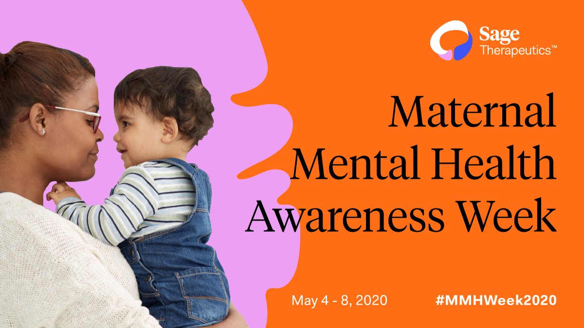 SageBiotech's tweet photo. As we wrap up #MMHWeek2020, we want to recognize the brave champions of change who will continue their daily work to raise awareness about the importance of maternal mental health to help moms and families access the care they deserve. https://t.co/SUm3t6Pvua
