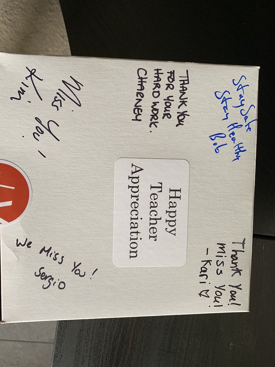 MrRichSmith's tweet photo. Thanks to my @melazerte fan jam for dropping off this awesome surprise!  @sergiotexx was the brave one who made the trek out to deliver.
#TeacherAppreciationWeek #pumped https://t.co/82Yqb0XdMW