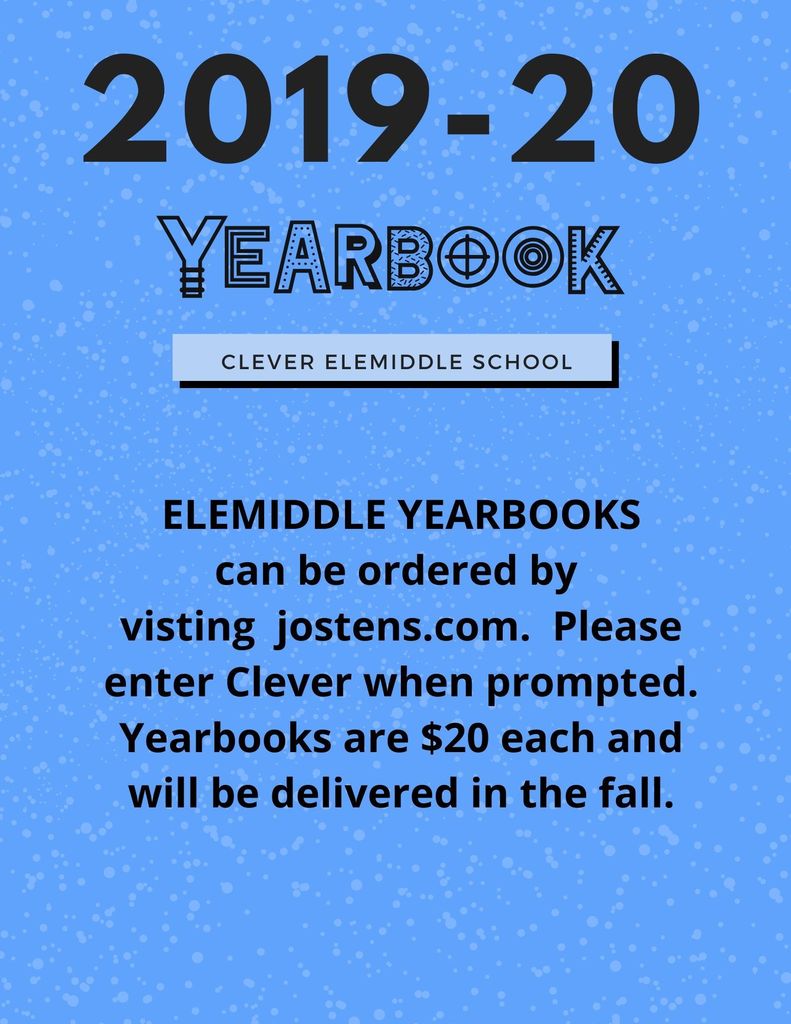 Ordering Information for EleMiddle Yearbooks