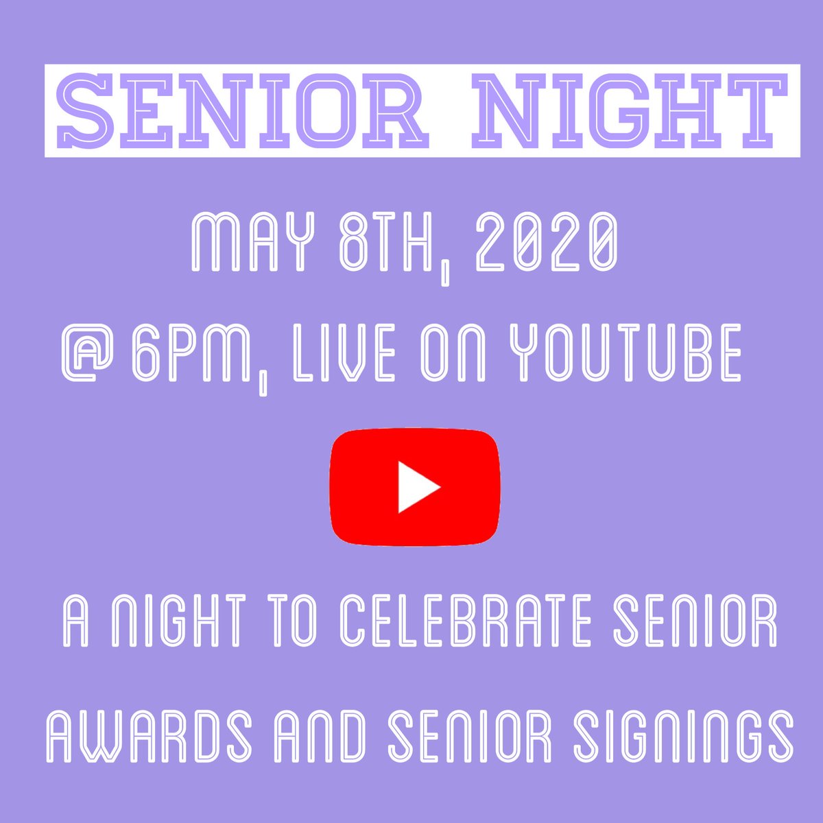 Can’t wait to celebrate our seniors tomorrow!