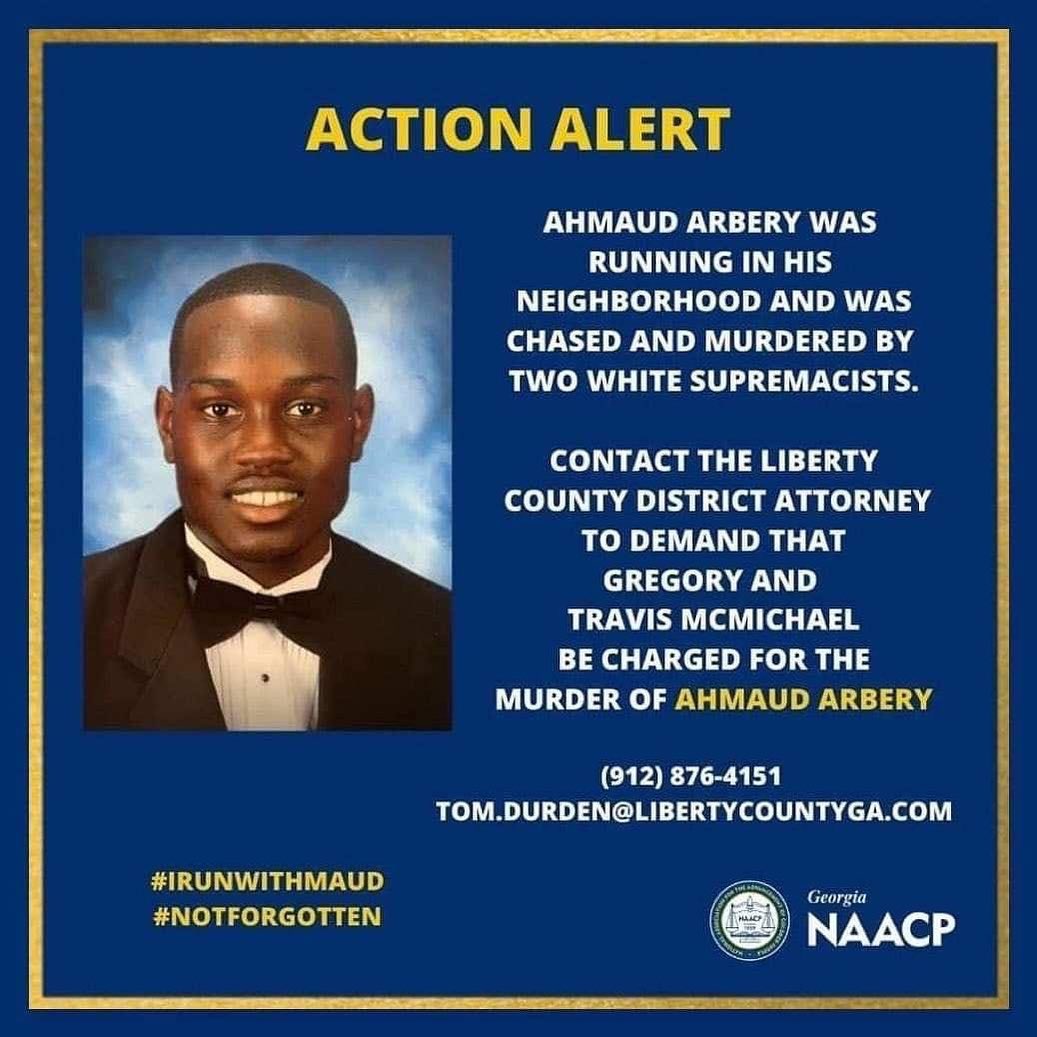 jadapsmith's tweet photo. #JusticeForAhmaudArbery https://t.co/ApLr6iDSgP