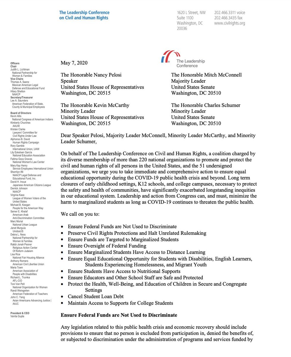 Screenshot of page 1 of the letter, which is 10 pages in length. The full text of the letter can be found at the link in the original tweet.