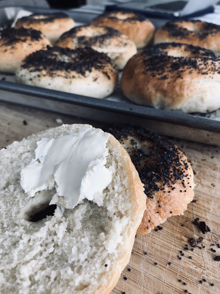 CTarantino8's tweet photo. no room for guilt when they’re homemade 🥯 https://t.co/UpqU46O12h
