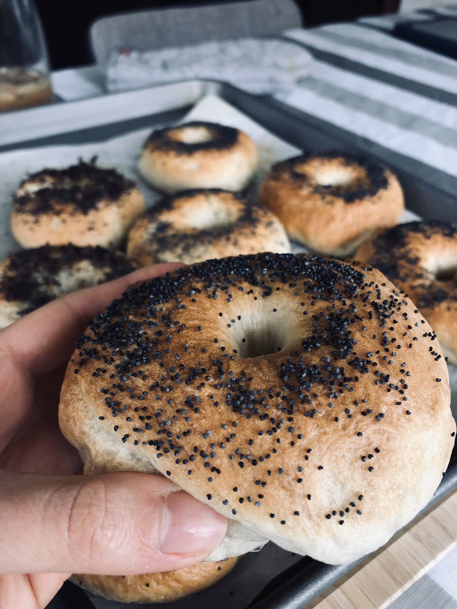 CTarantino8's tweet photo. no room for guilt when they’re homemade 🥯 https://t.co/UpqU46O12h