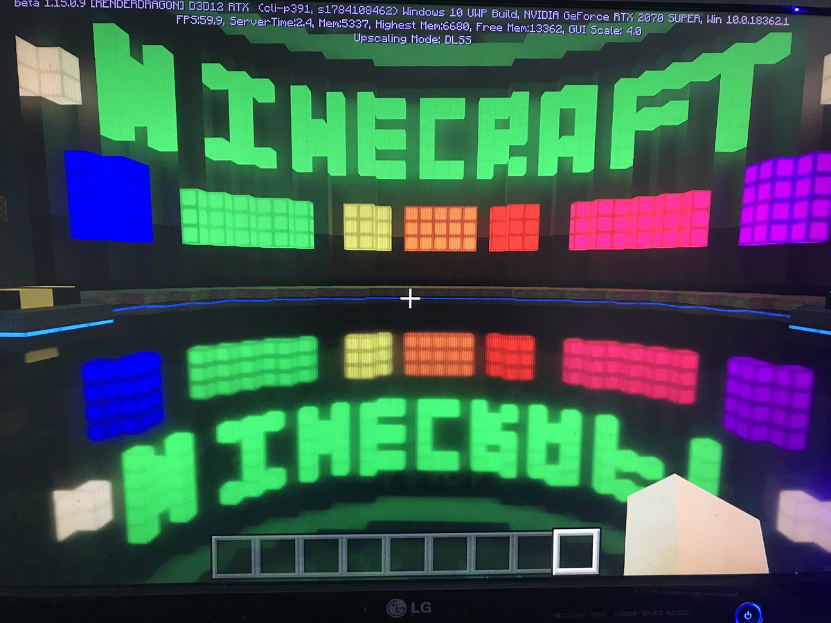 Weisseruhu1's tweet photo. Ich habe mir letztens die Minecraft RTX Beta-Version installiert und das Bild war erst ganz schwarz. Ich habe aber den falschen Treiber installiert. Dann bin ich auf den richtigen Treiber gestoßen, wichtig ist aber erst musste ich den alten deinstallieren. Danach sah es so aus 😱 https://t.co/Snp9GXeu6B
