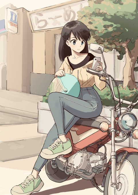 「何かを持っている バイク」のTwitter画像/イラスト(新着)｜5ページ目