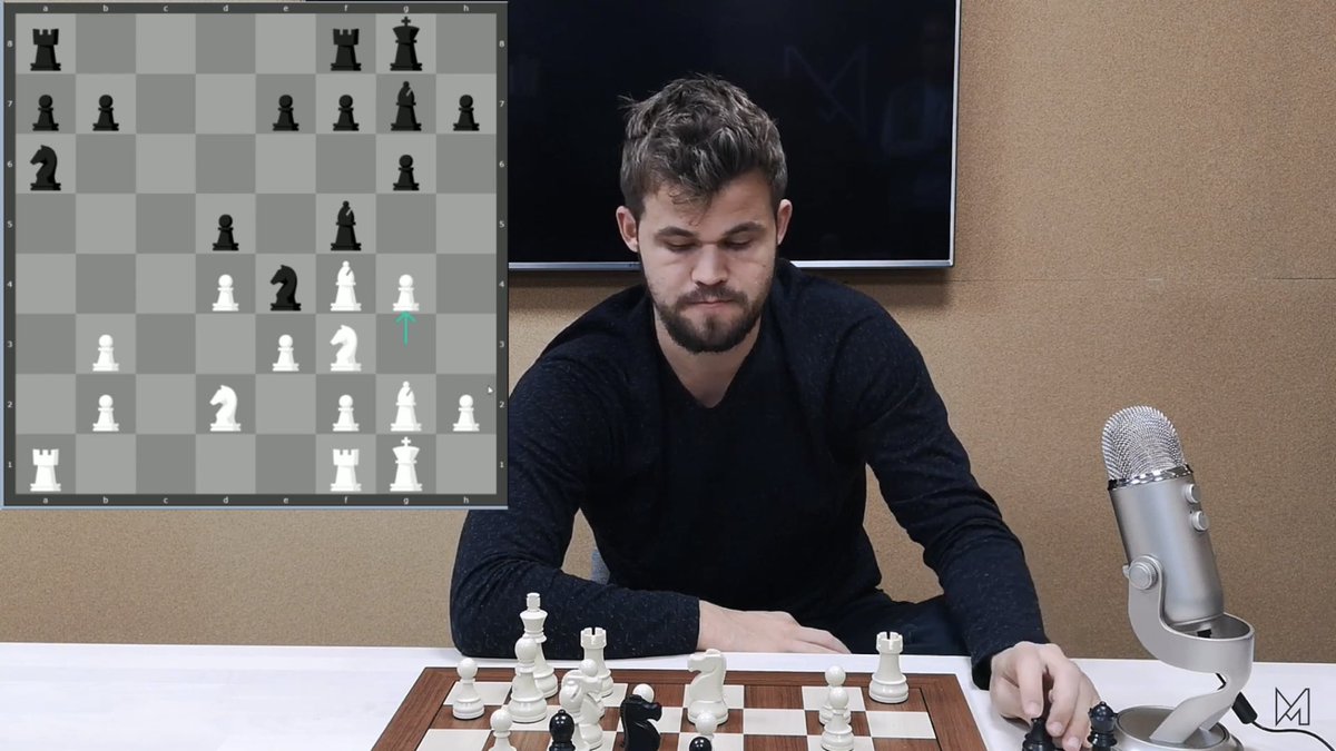 aneet_chess2000's tweet image. I learned the rules of chess in 2014. I used to watch lot’s of press conferences without understanding anything. I remember this g4 move didn’t make sense to me at all. But now that I watched this nice video by @MagnusCarlsen, it was really an awesome concept !

#chessisbeautiful