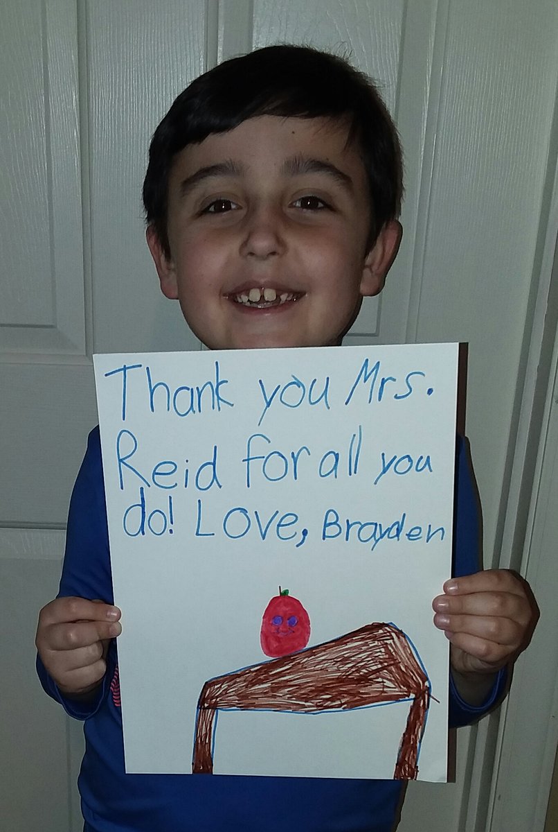 AC_Schools's tweet photo. Braden knows his teacher, Mrs. Reid, is a #NCLighthouse Leader. See his message to her below. #ACSAppreciation https://t.co/8i5xHa4oYr