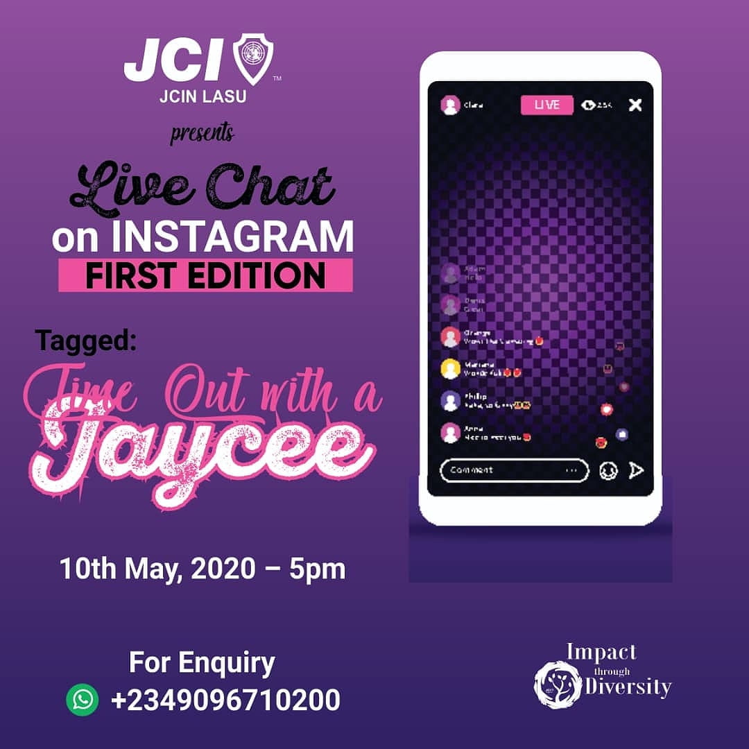 jcin_lasu's tweet photo. As e dey hot 🔥🔥🔥🔥🔥🔥

JUNIOR CHAMBER INTERNATIONAL - NIGERIA, LAGOS STATE UNIVERSITY

Fellow Jaycees do you know that even during this Coroliday and sit at home you can still get to meet, learn and interact with Top personalities of Junior Chamber international? https://t.co/Ov1vriFTYJ