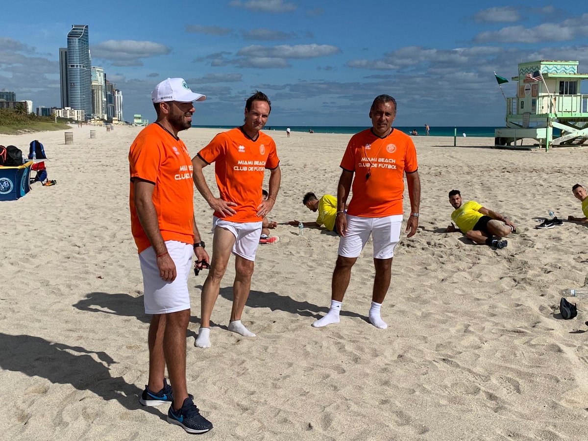 miamibeachcf's tweet photo. Throwback to the Pre-Season and beach training sessions 🏝⚽️
Hoping to be back and better than ever soon💪
#MBCF #LetsGoMiamiBeachCF #VamosMiamiBeachCF #forzasharks https://t.co/8QAhF0k7kT