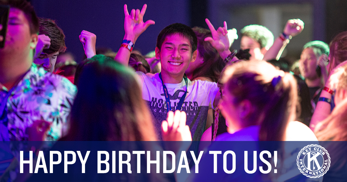 keyclub's tweet photo. IT'S OUR BIRTHDAY!! We’re 95 and still going strong. Thank you for serving alongside us. #LivetoServe 🔑 💙 https://t.co/NXUqY515lP